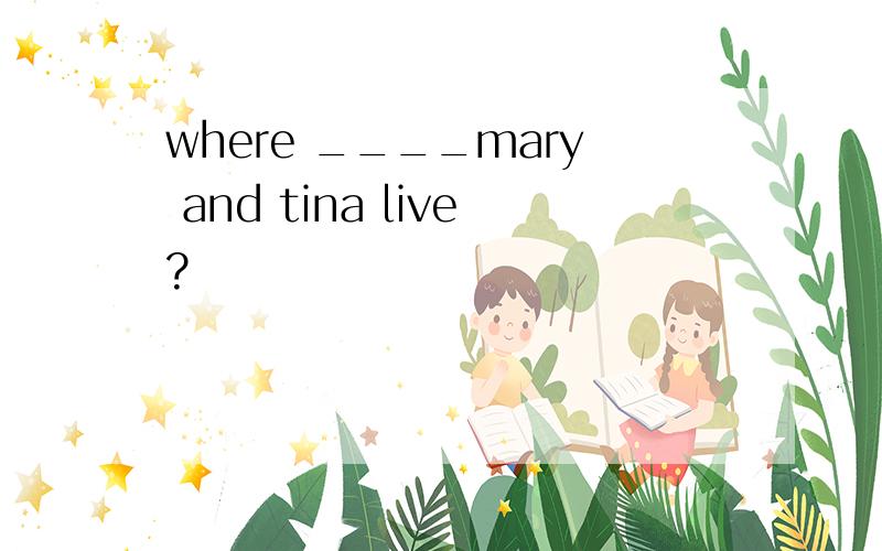 where ____mary and tina live?